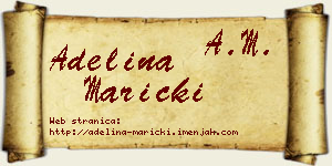 Adelina Maricki vizit kartica